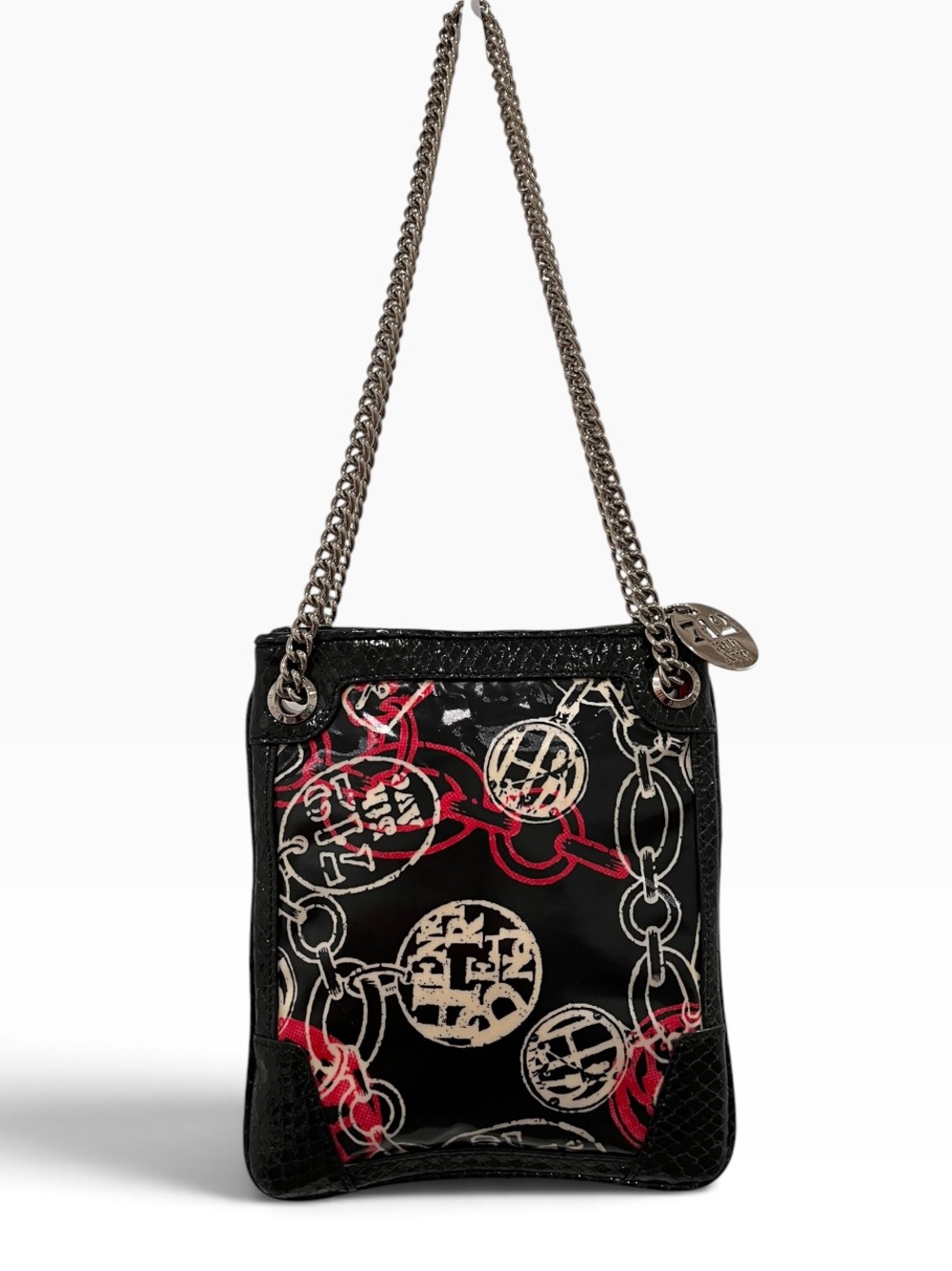 Henri Bendel "712" Fifth Avenue Graffiti Chain Strap Bag NWOT